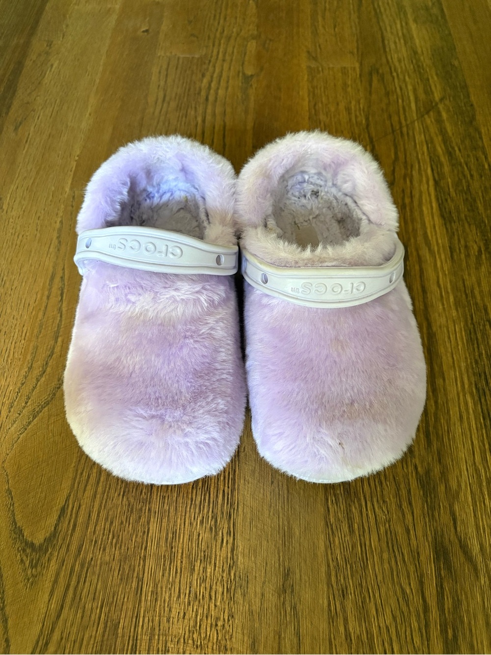 CROCS Kids Plush Lined Clog in Light Lavender